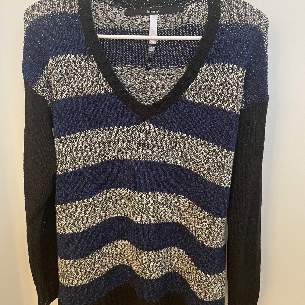 Kenzie Striped V-Neck Sweater
